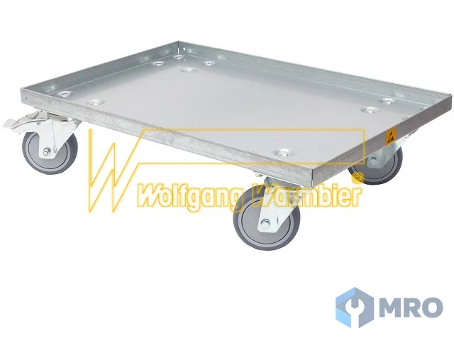 Warmbier 5390.200.SR.S transport rolli, grey castors 4 swivel castors, 2 with brake