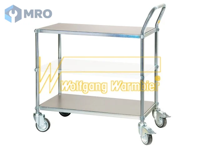 Warmbier 5390.400 Utility cart with 2 shelves and ESD table mat