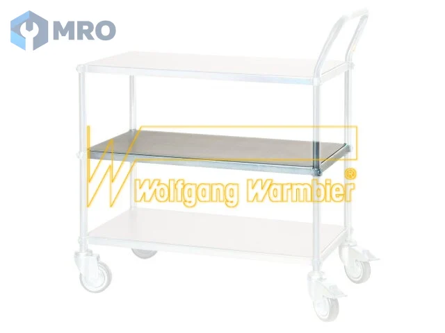 Warmbier 5390.400.A Shelf with ESD table mat for utility cart 5390.400