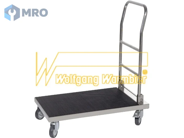 Warmbier 5390.KW.N utility cart w. folding handle and mat, 825x520x970 mm