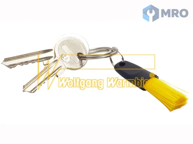 Warmbier 6104.Y.1200 Yellow, dissipative Hard brush key ring