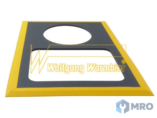 Warmbier 7100.PGT120.SM.TERM Mat for footwear electrode with yellow bevelled edges