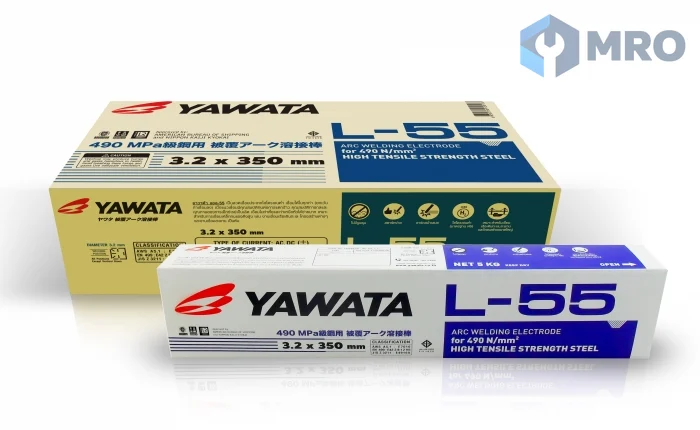 Yawata L-55 3.2mm ลวดเชื่อมไฟฟ้าโลว์ไฮโดรเจน Yawata L-55 ขนาด 3.2 มม. (กล่อง 5 กก.)