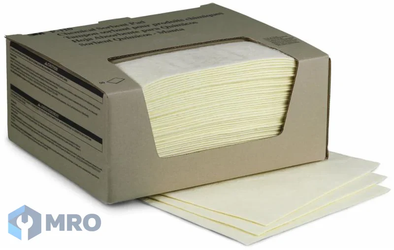 3M P-110 แผ่นซับสารเคมี 3M P-110 28×33 ซม. (กล่อง 50 แผ่น)