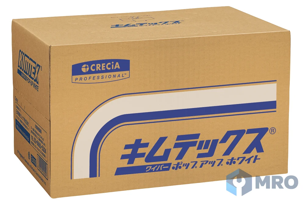 Crecia 60701 ผ้าเช็ดอุตสาหกรรม Kimtex สีขาว กล่องดึง (ลัง 4 กล่อง × 150 แผ่น)