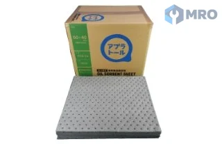 Johnan PCA-54 แผ่นซับน้ำมันและน้ำ Aburatoru PCA-54 สีเทา 400 × 500 × 4 มม. (กล่อง 100 แผ่น)