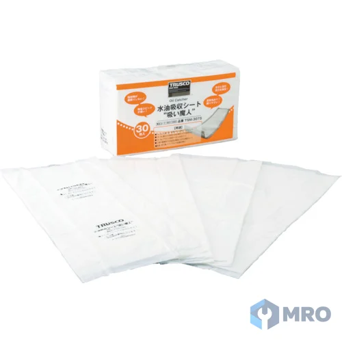 TRUSCO TSM-3075 แผ่นซับน้ำและน้ำมัน TRUSCO SUIMAJIN TSM-3075 30×75 ซม. (แพ็ก 30 แผ่น)